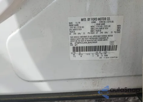 2020 Ford Edge Sel from USA, damaged, VIN 2FMPK3J90LBA23025